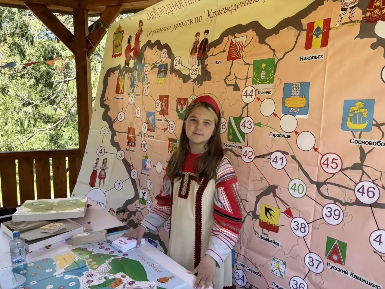 Penza Schoolgirl Presents Board Game About Her Oblast at International Festival in Artek Penza Schoolgirl Presents Board Game About Her Oblast at International Festival in Artek