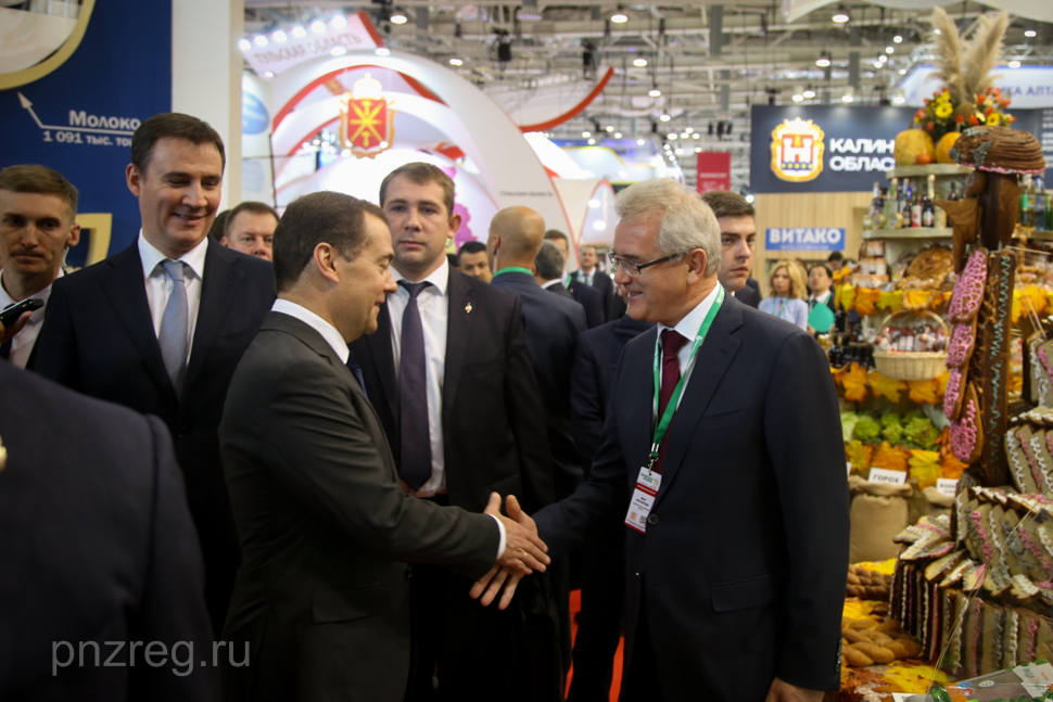 Dmitry Medvedev ranked high the Penza region agricultural potential at the Golden Autumn exhibition in Moscow