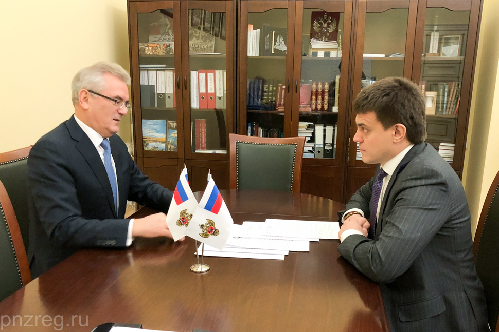 Mikhail Kotyukov, RF Minister of Science and Higher Education, and Ivan Belozertsev discussed the university education in the Penza region