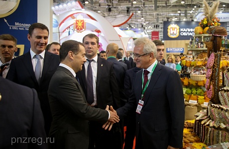 Dmitry Medvedev ranked high the Penza region agricultural potential at the Golden Autumn exhibition in Moscow