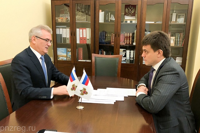 Mikhail Kotyukov, RF Minister of Science and Higher Education, and Ivan Belozertsev discussed the university education in the Penza region Mikhail Kotyukov, RF Minister of Science and Higher Education, and Ivan Belozertsev discussed the university education in the Penza region