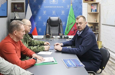 Oleg Melnichenko and Evgeny Balitsky Discuss Implementation of Special Infrastructure Project on the Territory of the Zaporozhye Region