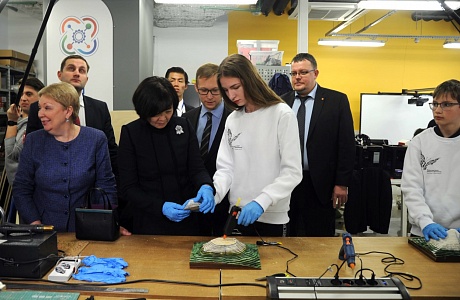 Penza Quantorium trainees present R&D product in Skolkovo