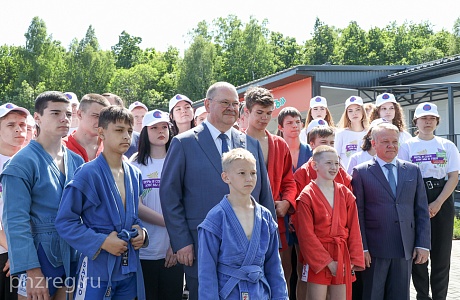 Oleg Melnichenko Reported to Valentina Matviyenko on Opening of New Buildings of Children’s Health and Leisure Camp