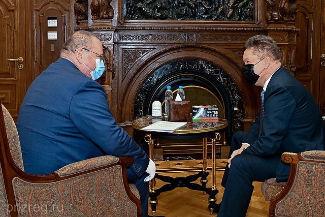 Aleksey Miller and Oleg Melnichenko Discussed Prospects of Gazprom's Work in Penza Oblast